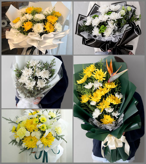 内蒙古呼和浩特土默特左旗善岱镇白事花束代送